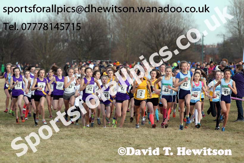 Inter Counties Schools Cross Country, Temple Park, South Shields. Photo: David T. Hewitson/Sports for All Pics